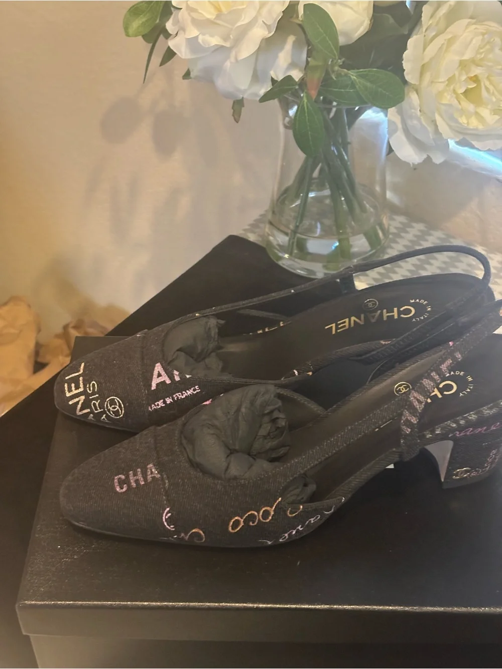 CHANEL slingback heels